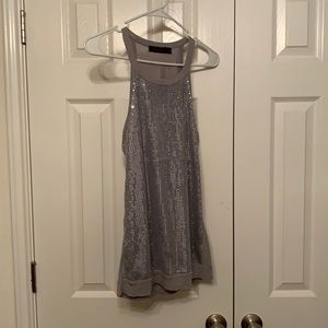Sparkly Silver The Limited Halter Top